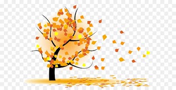 Day Week Message Emoticon Image - autumn tree 