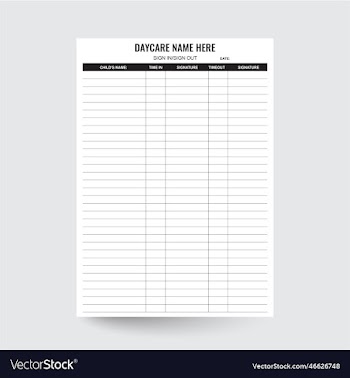 daycare sign in and out