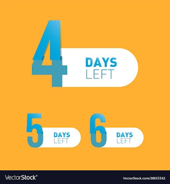 Days left banner vector image