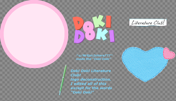 DDLC Logo deconstruction, but with a transparent background this ...
