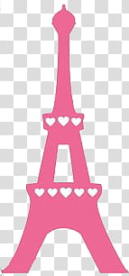 De, pink and white tower with hearts illustration transparent background PNG clipart