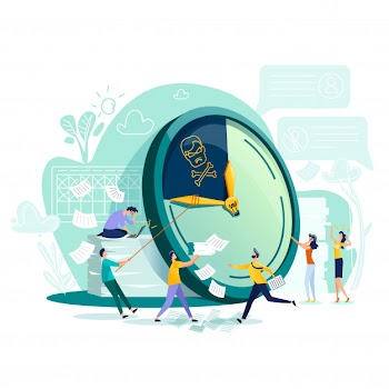 Deadline and time management business concept vector Free Vector