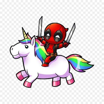 Deadpool T-shirt Spider-Man Fan art Unicorn - unicornio 