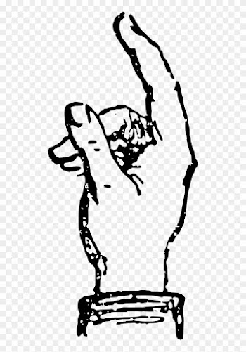 Deaf Alphabet G Clipart - Deaf Alphabet G (color: Dark Heather, Fit Type: Women,