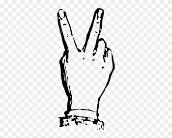 Deaf Alphabet V Clip Art At Clker - Clip Art