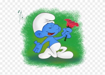 Dear Pisces, You Are The Poet Smurf - Smurf Rose