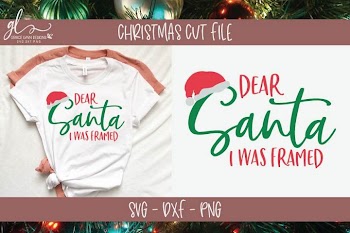 Dear Santa I Was Framed - Christmas SVG Cut File