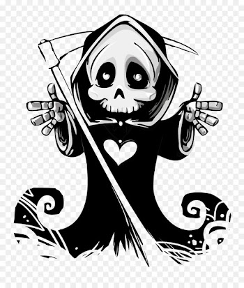 Death Calavera Skull Hug Ghost - Ghost Vector 