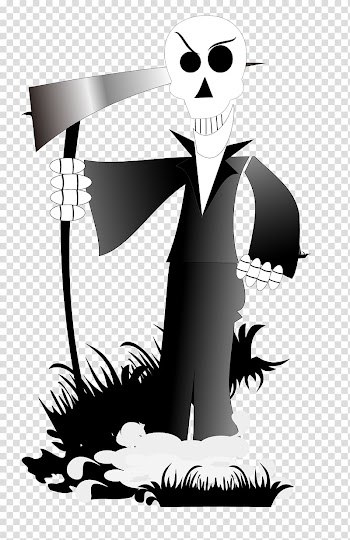 Death Halloween Illustration, Sickle transparent background PNG clipart