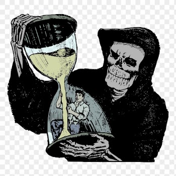 Death hourglass png sticker, Grim | Free PNG - rawpixel