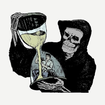 Death hourglass vintage clipart, Grim | Free PSD - rawpixel
