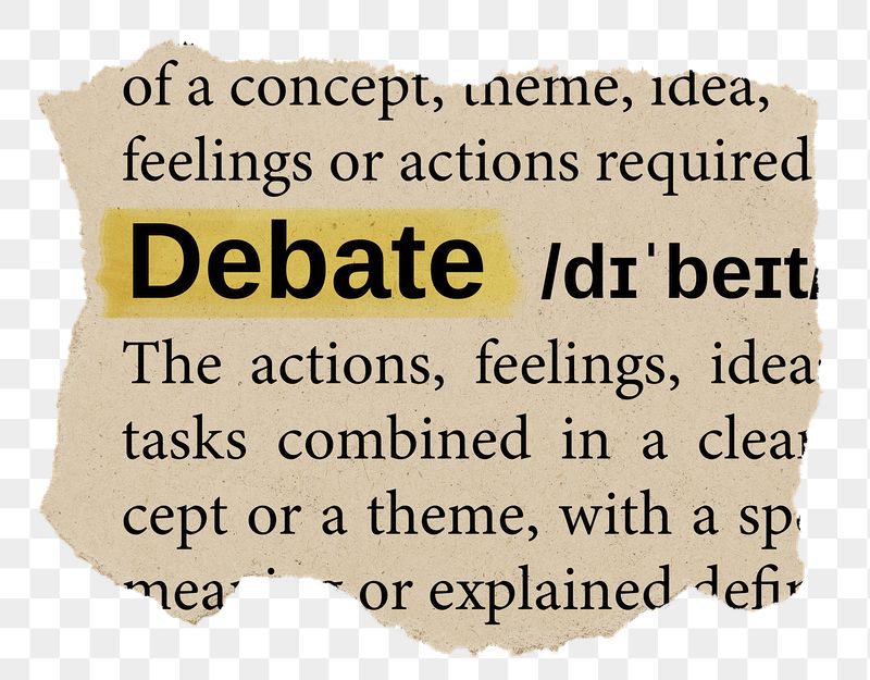 Debate png word sticker, torn | Free PNG - rawpixel