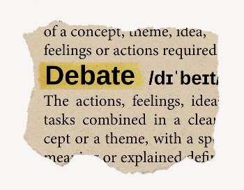 Debate ripped dictionary, editable word | Free PSD - rawpixel