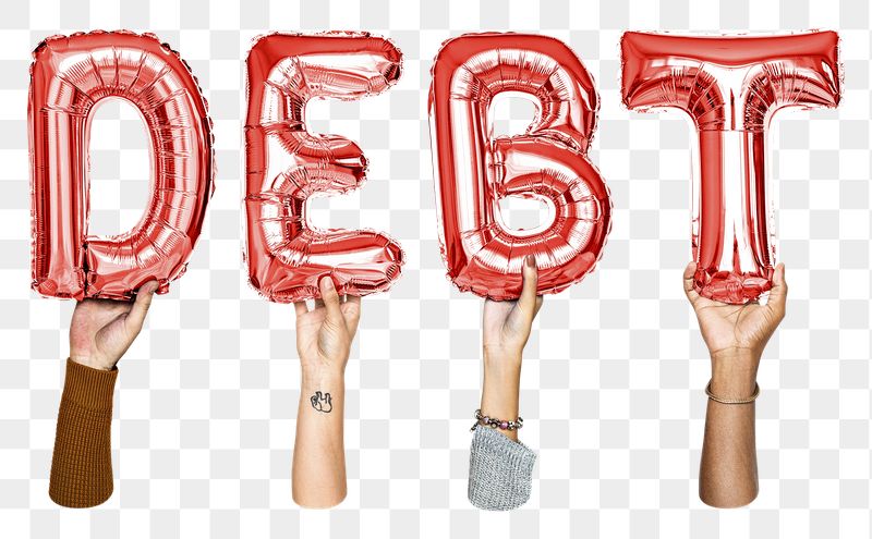 Debt balloon png word sticker, | Free PNG - rawpixel