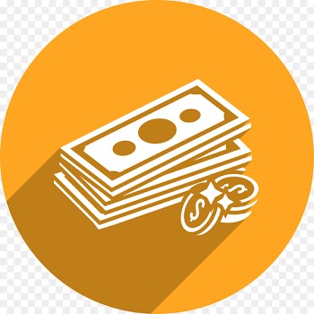 Debt Money Icon - Golden pencil Vector Icon 