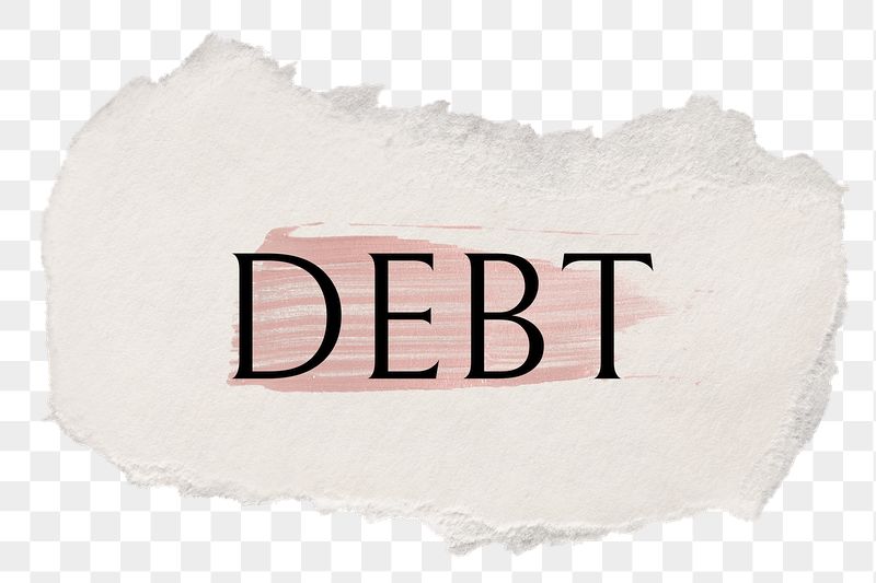 Debt png ripped paper word | Free PNG - rawpixel