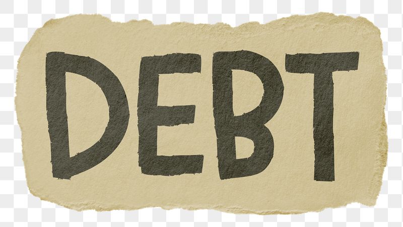 Debt png word sticker typography, | Free PNG - rawpixel