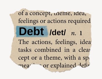 Debt ripped dictionary, editable word | Free PSD - rawpixel