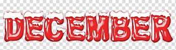 December Christmas Word 0 1, wordart gallery transparent background PNG clipart