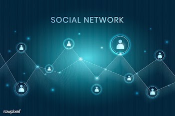 Decentralized social network | Free stock vector - 592979
