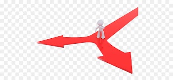 Decision-making Blog Clip art - Red arrow bifurcation 