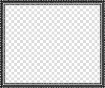 Decor Frame, white and black frame illustration transparent background PNG clipart
