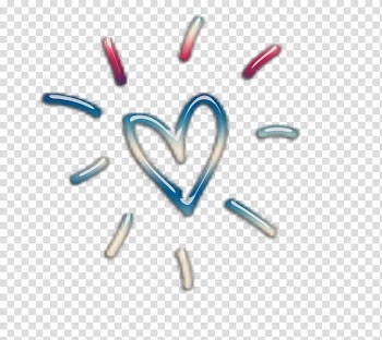 Decoraciones, blue and red heart illustration transparent background PNG clipart