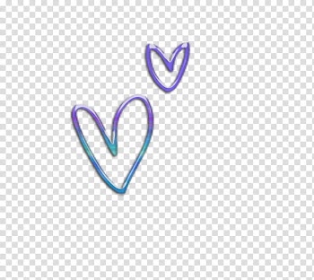 Decoraciones, purple and teal heart artworks transparent background PNG clipart