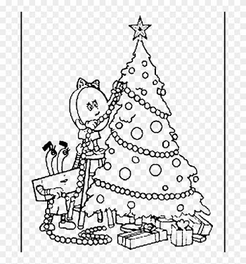 Decorate The Christmas Tree So That Beautiful Coloring - Christmas Tree Images In Drawing