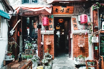 Decorated Chinese Store Front