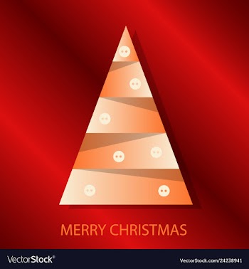 Decorated christmas tree with decoration balls vector image