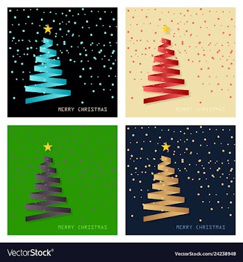 Decorated christmas tree with decoration balls vector image