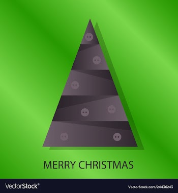 Decorated christmas tree with decoration balls vector image