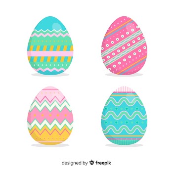 Decorated easter egg collection