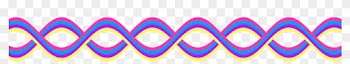 Decoration Clipart Squiggly Line - Colorful Border Lines Png
