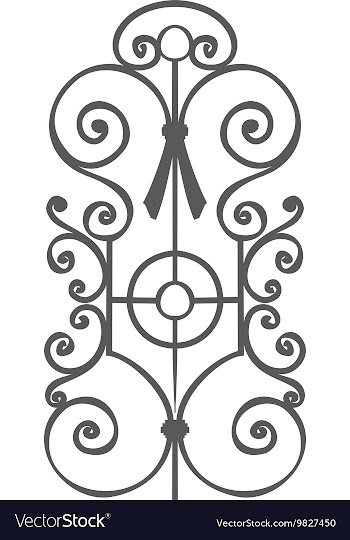 Decoration grate vector image
