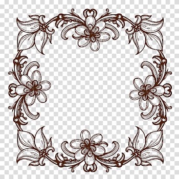 Decorative arts Ornament Drawing , Continental Floral Border transparent background PNG clipart