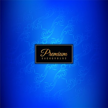 Decorative blue luxury premium background Free Vector