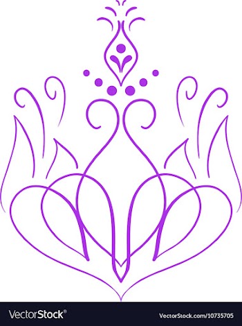 Decorative border element Old style wallpaper vector image