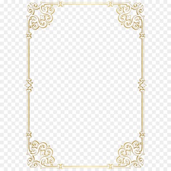 Decorative Border Frame PNG Clip Art 