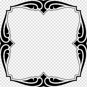 Decorative Borders Borders and Frames , black frame transparent background PNG clipart