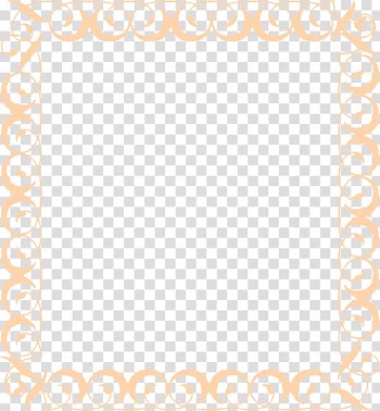 Decorative Borders Graphic Frames , Peach Border transparent background PNG clipart