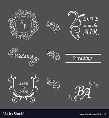 Decorative calligraphic elements floral dividers vector image