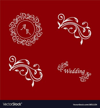 Decorative calligraphic elements floral dividers vector image