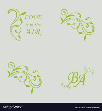 Decorative calligraphic elements floral dividers vector image