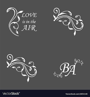 Decorative calligraphic elements floral dividers vector image