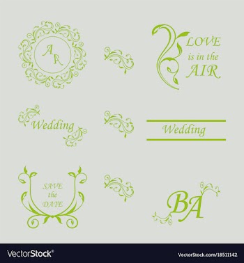 Decorative calligraphic elements floral dividers vector image