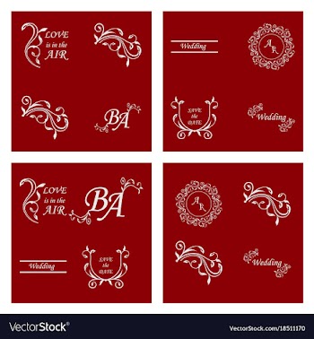 Decorative calligraphic elements floral dividers vector image