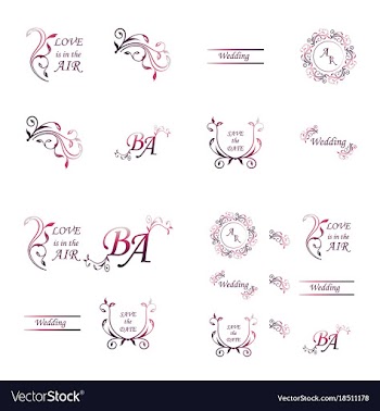 Decorative calligraphic elements floral dividers vector image