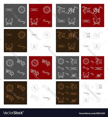 Decorative calligraphic elements floral dividers vector image